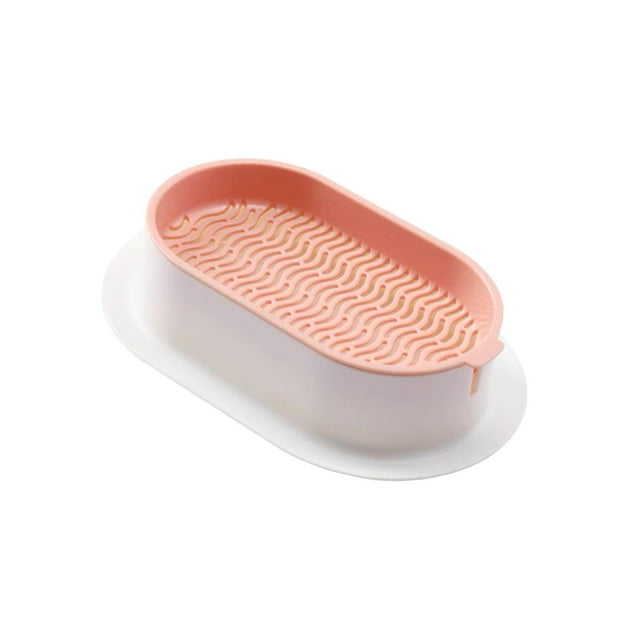 Hi,Fancy Seed Sprouter Tray for Seedling Planting Soil Free Hydroponic Cats Grass Box Pink