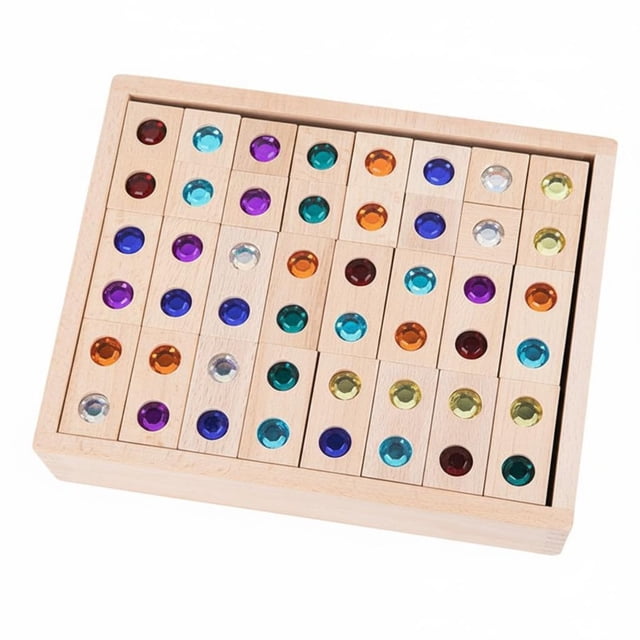 twisto Translucent Crystal Blocks Colorful Rainbow Cube Blocks Sensory Play Montessori Building Toy for Young Children