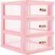 thumbnail image 4 of Pink Storage Box Desktop Organizer for Office Supplies Drawer File Organizer, 4 of 5