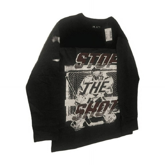 The Children´s Place Boys Long Sleeve "Stop the Shot" Graphic Top Size M
