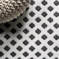 thumbnail image 2 of JONATHAN Y JONATHAN  Y Citta High-Low Pile Mini-Diamond Trellis Indoor/Outdoor Area Rug 8 X 10 - White/Black, 2 of 5
