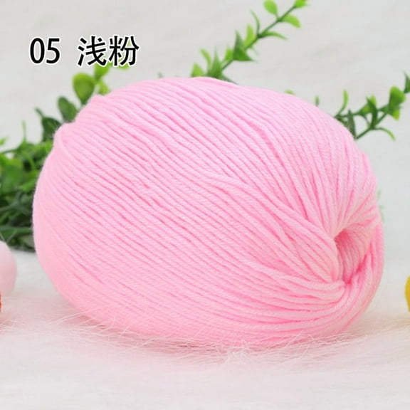 suxuMhao Thin Soft Yarn, Ultra Fine & Smooth,Baby Clothes, Intricate Knits & Crafts - Easy to Knit/Crochet, Perfect for Beginners & Experts, Premium Thin Soft Yarn ,light pink
