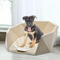 thumbnail image 6 of Fzaqwen Pet Dog Toilet Indoor Portable Lavatory Basin Pet Pee Toilet Corner beige, 6 of 9