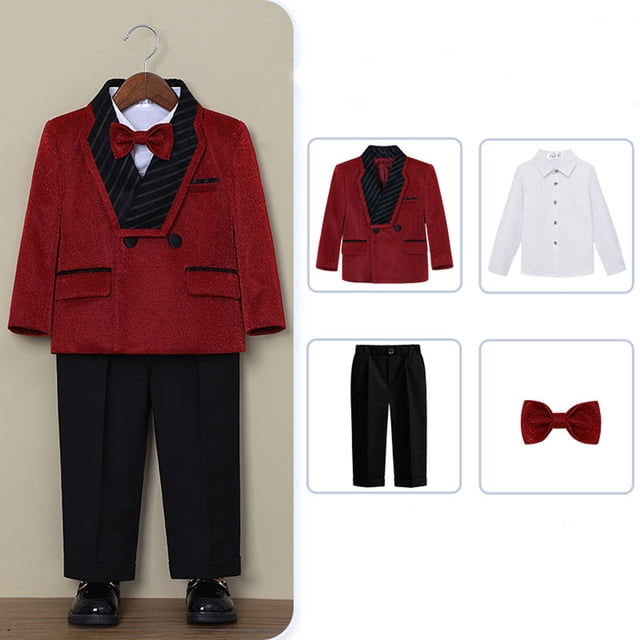 Conjunto de manga larga con cuello vuelto para niñas, vestido formal de rendimiento con purpurina de color sólido, camiseta sin mangas con cuello en V para niñas, top de poliéster