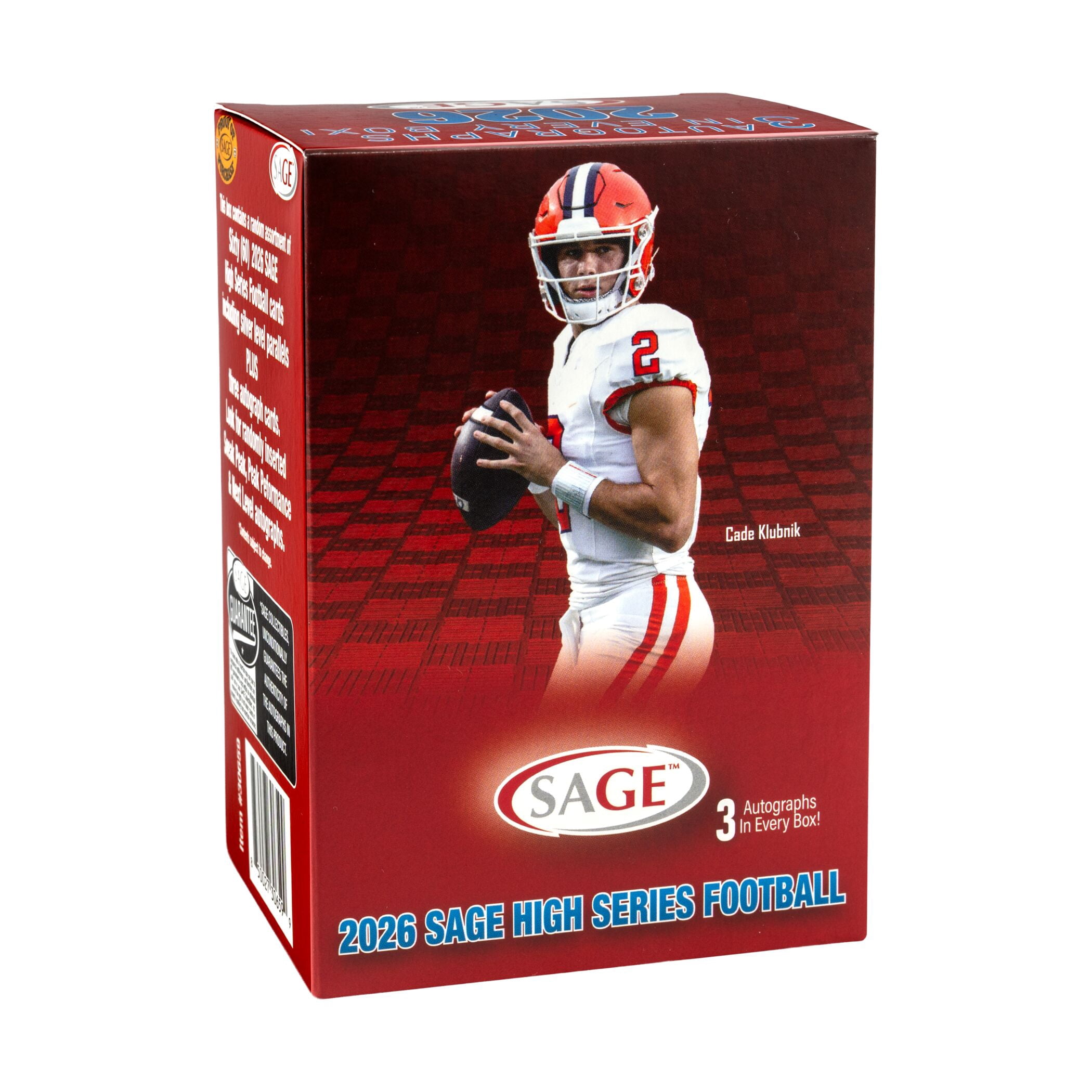 26 Sage High Series Football Trading Cards Blaster Box