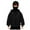 Black-for-Boys-Girls-Kids, variant on Winter Hoodie Zipper Hoodie Zipper Jacket Double Hooded Sweatshirt Wind Resistant Athletic Coat