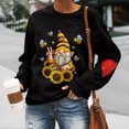 thumbnail image 3 of Sudaderas de Cuello Redondo de Navidad Para Mujer Camiseta de Manga Larga Con Estampado Informal Tops Blusa de Suéter Odeerbi  ODB206471, 3 of 4