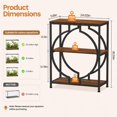 thumbnail image 4 of 20 Gallon Fish Tank Stand with 3-Tier Storage – Heavy Duty Metal Aquarium Stand, 24.02 x 11.81 x 30.51 Inches, Rustic Brown, for Home & Office Use, 4 of 8
