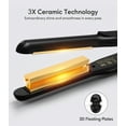 thumbnail image 4 of Terviiix Small Hair Straightener, 0.5" Pencil Edges Flat Iron for Short hair, Black, 4 of 6