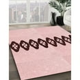 thumbnail image 2 of Ahgly Company Indoor Rectangle Patterned Pink Bubble Gum Pink Area Rugs, 7' x 10', 2 of 6