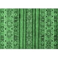 thumbnail image 1 of Ahgly Company Machine Washable Indoor Rectangle Abstract Emerald Green Modern Area Rugs, 6' x 9', 1 of 4