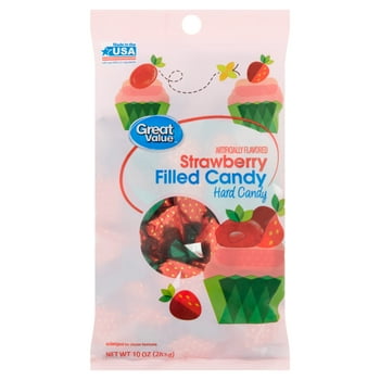 Great Value Strawberry Filled Hard Candy, 10 oz