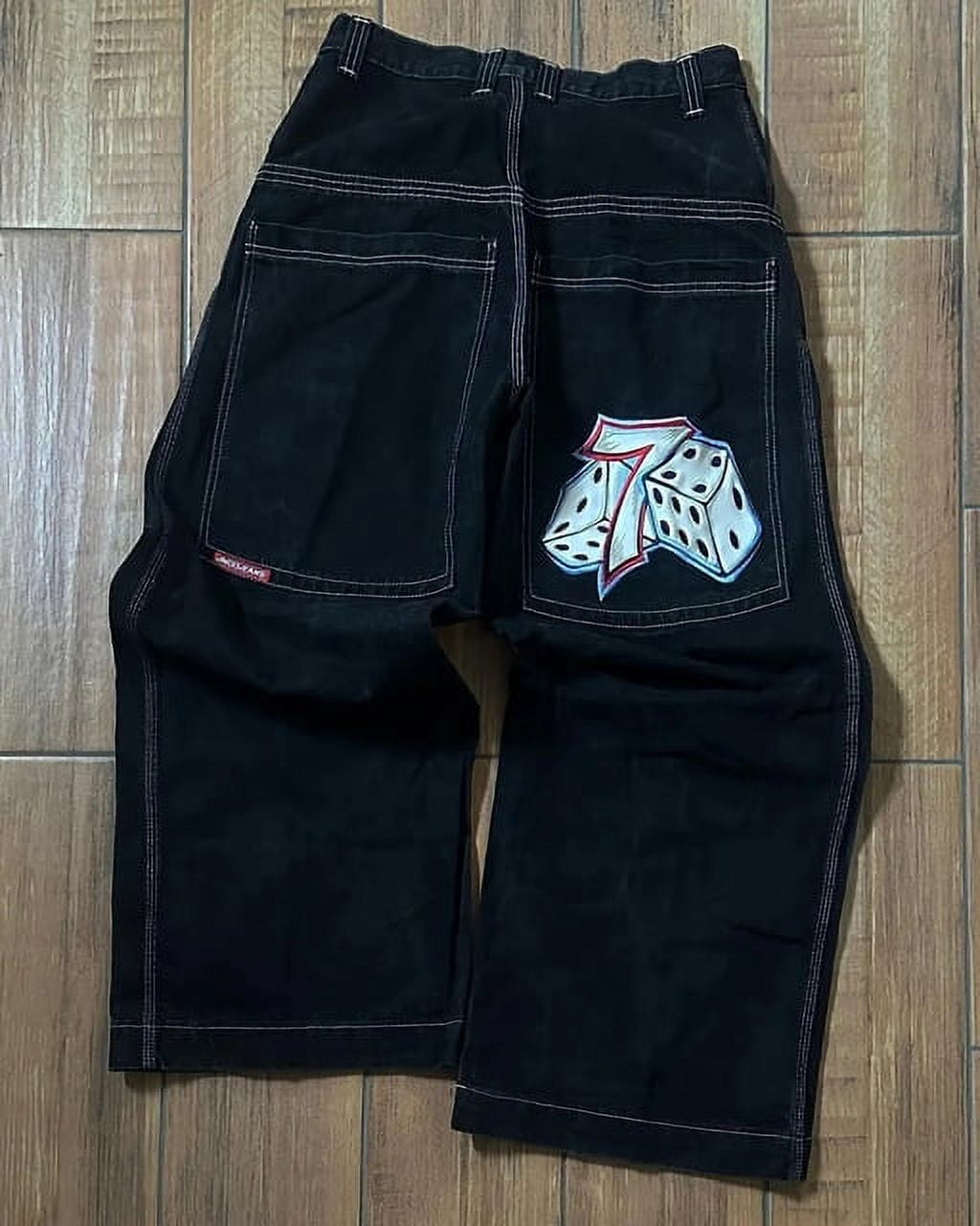 Jean Vintage JNCO Seven 7 Baggy Années 2000 - Taille 34x32, Coupe Large Patineur