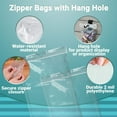 thumbnail image 5 of Pack of 1000 Polypropylene Bags, Clear 9 x 12. Zipper Bags with Hang Hole 9x12. Plastic Poly Bags 2 mil Thick. Seal top Storage Bags for Industrial, Food Service and Health Applications., 5 of 6