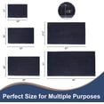 thumbnail image 2 of Soft Plush Microfiber Bathroom Rugs, Absorbent Bath Rugs Non Skid Machine Wash Dry Bath Mats for Tub,Shower and Bath Room Floor Mats (17x24inches, Navy Blue), 2 of 6