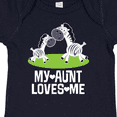 thumbnail image 4 of Inktastic My Aunt Loves Me Zebra Zoo Animal Boys or Girls Baby Bodysuit, 4 of 5