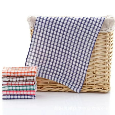 WUXIAB Kitchen Dish Towels 16X25 Cotton Towels & Dishcloths Cloth Bar Mop Towels Kitchen Dish Cloths & Dish Towels Drying Cooking Baking Dish Rags Absorbent Quick-Dry Heavy-Duty Weave Purple 8Pc