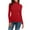 Red, variant on Turtleneck Tops for Women Women Casual Solid Long Sleeve Mock Turtleneck Blouse Tops Slim Fit Stretchy Layer Tee Shirts Mock Neck Long Sleeve Tops for Women Grey S