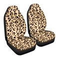 thumbnail image 7 of ZIATUBLE Leopard Print Front Seat Cover Set Aesthetic High Back Bucket Seat Covers 2 Packs Washable Vehicle Seat Protectors for Trucks Van SUV Car Seat Cover Auto Interior Accessory for Women, 7 of 7