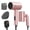 Pink, variant on BABONIR 1875W Foldable Hair Dryer, Lightweight Ionic Blow Dryer with Diffuser and Concentrator for Everyday Home Styling, Compact Design, White