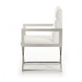 thumbnail image 4 of Modern White Leatherette Dining Chair, 4 of 4