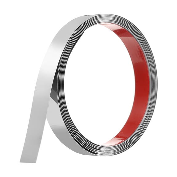 Molding Trim, Stainless Steel Wall Trim Peel and Stick, 10Ft x 0.78inch, Mirrored Silver