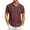 Wine, variant on Summer Men's Casual Button-Down Shirt With Short Sleeve