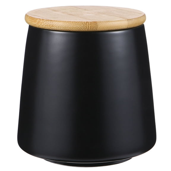 SEWOART 1Set Household Food Sealing Container Ceramic Storage Jar Black