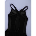 thumbnail image 6 of iEFiEL Girls Cross Back Ballet Dance Dress Lyrical Performance Dress Black 3-4, 6 of 7