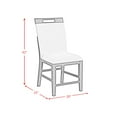 thumbnail image 6 of Pinnacle Counter Side Chair with Light Grey Fabric in Charcoal (2 Per Carton), 6 of 8