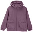 thumbnail image 4 of iHPH7 Manteau de Randonnée Imperméable de Mode Automnale Manteau de Pluie Femme Imperméable Vêtements d'Automne pour Femmes Imperméables pour Femmes avec Capuchon Manteau de Pluie pour Femmes avec Capuchon Manteau d'Extérieur Violet G, 4 of 9