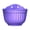 Purple, variant on Partheme Wall Planter Hanging Flower Pot, Window Hang Indoor Outdoor Plant Basket for Fence, Railing Resin Pots with Drainage Meshes, Half Round Herb Holders for Garden , White