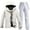 White, variant on TBWNWG Unisex Thermal Ski Suit Set for Cold Weather Sports and Activities,Sizes 2XL