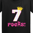 thumbnail image 4 of Inktastic 7th Birthday 7 Rocks Girls Youth T-Shirt, 4 of 5