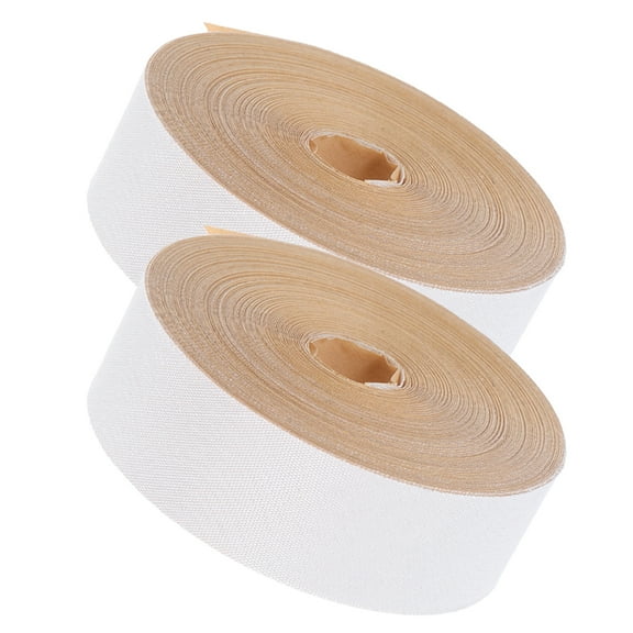 AURARMLET 2Pcs Durable White Cloth Trim Tape for Lamp Shades Self Adhesive and Rustproof