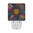 thumbnail image 5 of Yayeee LED Plug in Night Light for The Home with Auto Dusk to Dawn Light Sensors, 2 Pack, Futuristic Circles, 5 of 6