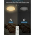 thumbnail image 5 of Dimmable LED Ceiling Light, 24W 2400LM 3000K-6000K, Adjustable Ceiling Lamp with Remote Control, IP44 Waterproof, 30CM2.5 Ultra-thin Ceiling Light for Bedroom, Bathroom, Kitchen, Living Room, 5 of 5