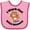 Pink and Fuchsia, variant on Inktastic Work out with Mommy Exercise Boys or Girls Baby Bib