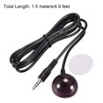 thumbnail image 2 of Unique Bargains Câble d'Extension Récepteur Infrarouge IR Jack 3.5mm 4.9 Pieds Distance de Réception 26 Pieds Noir Grande Tête Ronde, 2 of 4