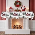 thumbnail image 2 of Christmas Fireplace Mantle Scarf, Farmhouse Deer Winter Elk Xmas Tree Mantel Cover Table Runner for Home Living Room Door Window, Indoor Outdoor Holiday Party Decor 17" x 70", 2 of 8