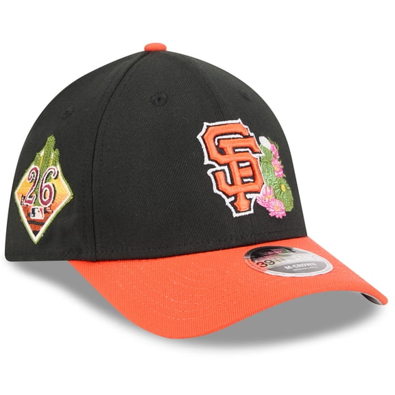 Men's New Era Black/Orange San Francisco Giants 2026 Spring Training M-Crown 39THIRTY Flex Hat