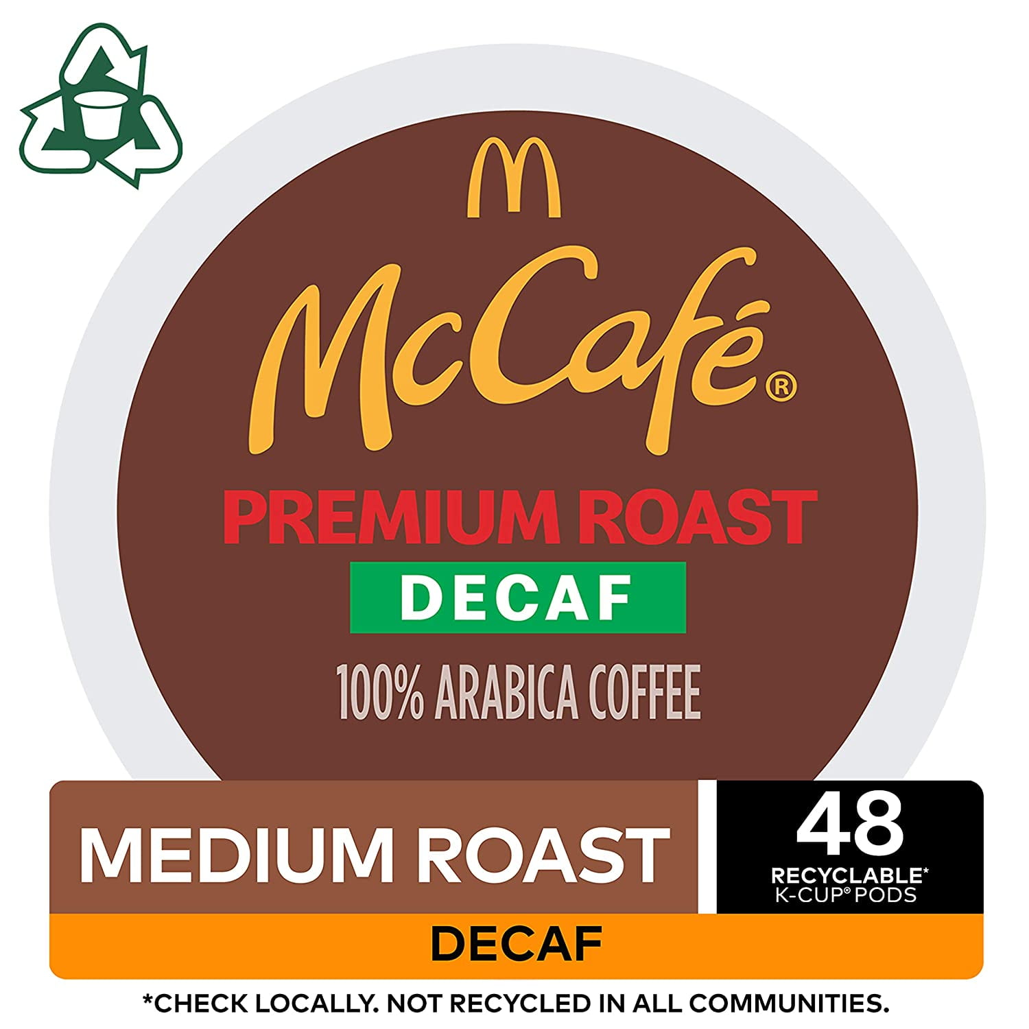 McCafé Premium Roast Decaf, Keurig Single Serve K-Cup Pods, Medium Roast Coffee Pods, 48 Count