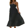 thumbnail image 3 of Robe Longue Y2k pour Femmes Bretelles Spaghetti Col en V Robe Maxi Dos Nu Vacances Anniversaire Plage Robe d'Été, 3 of 5