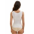 thumbnail image 2 of Unique Bargains Women's Wide Strap Camisoles with Built-In Padded Bras 2XL White, 2 of 6