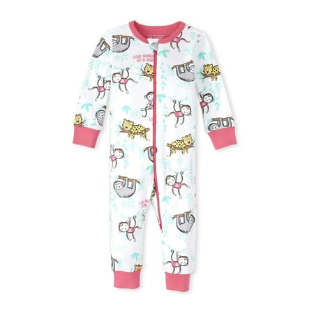 The Children's Place Baby & Toddler Girls 1-Piece Snug Fit Cotton Footless Pajamas