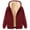 Wine, variant on Bibifish Mens Womens Hoodies Solid Color Full Zip Fleece Lined Hoodies With Pockets Warm Cozy Long Sleeve Winter Hoodie Jackets