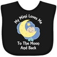 thumbnail image 3 of Inktastic My Mimi Loves Me to the Moon and Back Boys or Girls Baby Bib, 3 of 4
