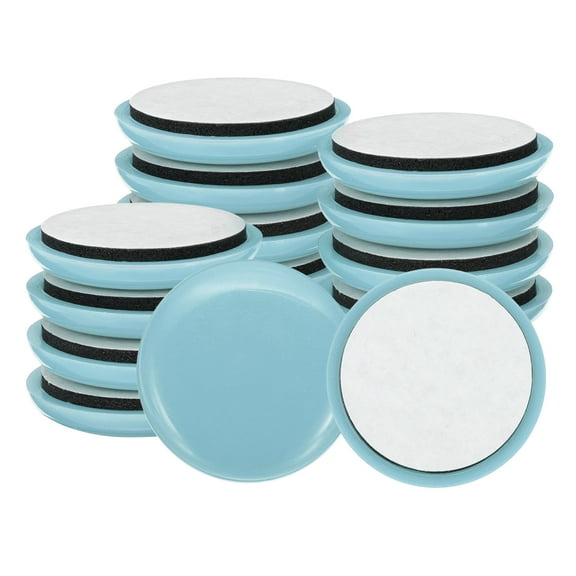 38mm Furniture Sliders, 16pcs Furniture Movers Sliders Round Gliders Self-adhesive for Carpet Heavy Furniture Floor Protectors Surface Table Desk Sofa, Blue
