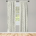 thumbnail image 2 of Ambesonne Bees 4-Panel Curtains, Natural Apoidea Honey Wildlife, 56"x95", Coconut Warm Taupe, 2 of 4