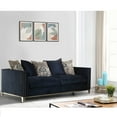thumbnail image 2 of Benjara Majestic Sofa with 5 Pillows, Blue, 2 of 4